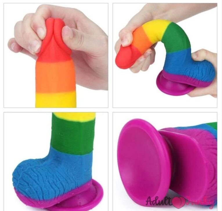 Realistic Rainbow Dildos For Women