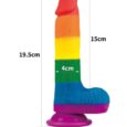 Realistic Rainbow Dildo For Women