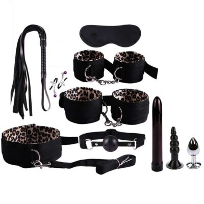Anal Toys With BDSM Bondage Kit 10 Pieces