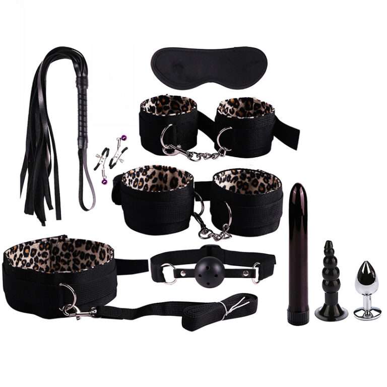 10 Pieces Anal Toys With BDSM Bondage Kit For Couple