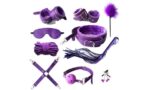 BDSM Sex Toys Purple 10 Pieces Bondage Kit