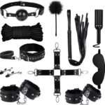 11 Pieces BDSM Bondage Kit Sex Toys Black