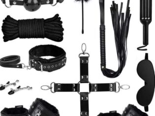 11 Pieces BDSM Bondage Kit Sex Toys Black