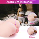 Portable Realistic Male Masturbator Sex Doll Dual Penetration