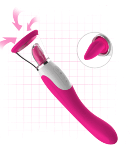 Sucking Vibrator Pussy Licking Tongue G Spot Stimulator Heating Sex Machine For Women