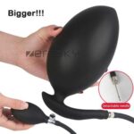 Super Huge Yunman Black Inflatable Dildo Anal Plug