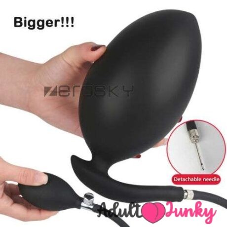 Super Huge Yunman Black Inflatable Dildo Anal Plug