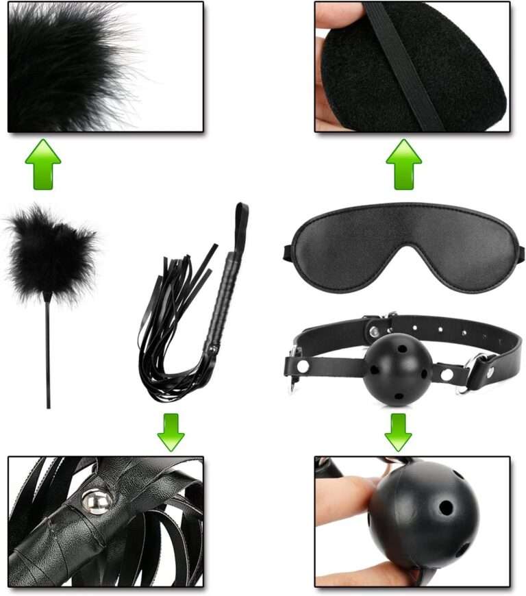 Black BDSM 10 Pieces Kit For Women