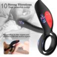 Unique Double Ring 10 different Pleasure Penis Vibrating Ring For Men