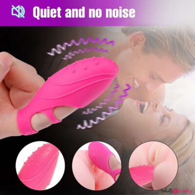 New Finger Vibrator G-spot Clit Massager Pink For Women