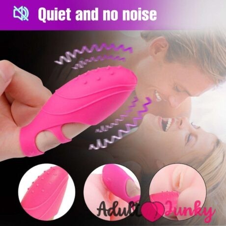 New Finger Vibrator G-spot Clit Massager Pink For Women