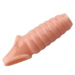 Realistic Soft Ribbed Penis Enhancer Sheath For Men