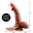 Textured Real Human Penis Sleeve For Men