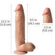 12 Inches Ultra Realistic King Dildo Big Penis with Balls & Suction Cup