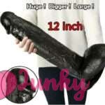 12 Inches Huge Black Penis Dildo India