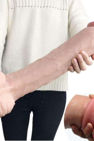12 Inches Ultra Realistic King Dildo Big Penis with Balls & Suction Cup