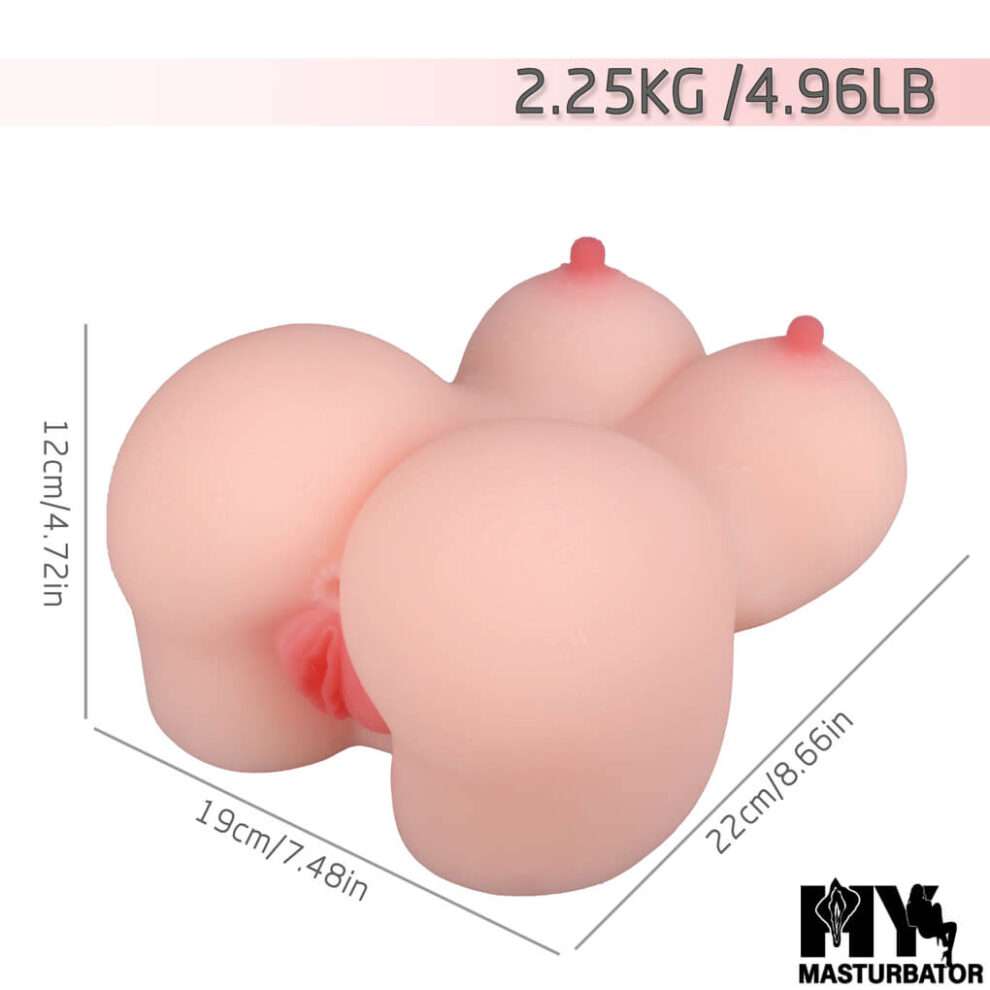 3IN1(Anus Vagina Breast) Half Body Sex Doll For Men - Image 7