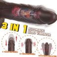 8.7 Inches Black Wireless Automatic Thrusting Penis dildo Vibrator