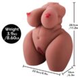 Super Realistic Male Masturbator Bust Buttocks Breasts Vagina Artificial Anus BBW Sex Doll