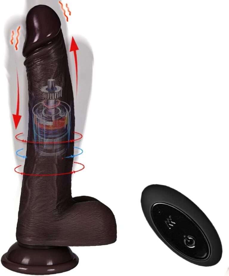 Black Automatic Thrusting Penis Dildos
