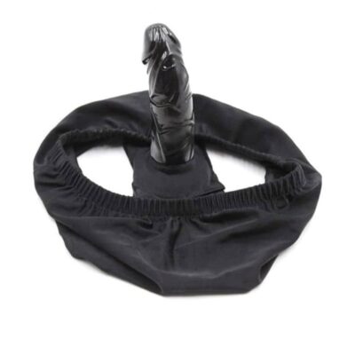 Black panties with a stimulating inner dildo SM Lesbian Sex Toy