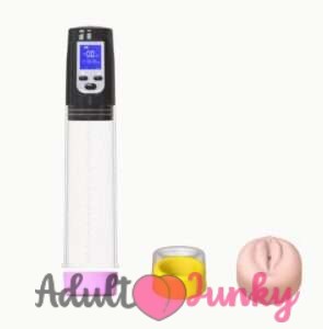 Smart Electric LED Display Penis Pump With Vagina Cap Male Masturbate Device