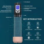 Smart Electric LED Display Penis Pump With Vagina Cap Male Masturbate Device