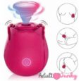 10 speed Rose Vibrator Sucker Massager Waterproof Sex Toys for Women