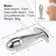 Stainless Steel Dick Shape Anal Buttplug For Beginners
