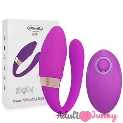 Swan Wireless Remote Control Double Vibrators For Couple Sex Toys | Purple😍