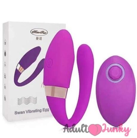 Swan Wireless Remote Control Double Vibrators For Couple Sex Toys | Purple😍