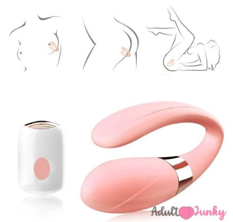 1Piece Wireless Remote Vibrators G Spot U Shape Stimulator Sex Toys for Couple