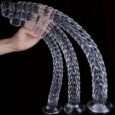 Snake Scaly Clear Dildo Huge Long 19.09 Inches