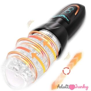 1 In 3 Auto Rotating Male Masturbator Thrusting Vibrating