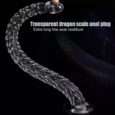 Snake Scaly Clear Dildo Huge Long 19.09 Inches