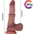 1st Quality 8.3 inch Ultra-Realistic Liquid Silicone Strapon Dildo