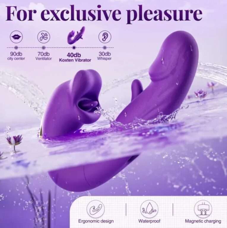 Purple Licking Sucking Vibrator India