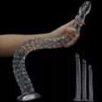 Snake Scaly Clear Dildo Huge Long 19.09 Inches