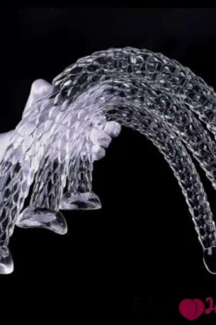 Snake Scaly Clear Dildo Huge Long 19.09 Inches