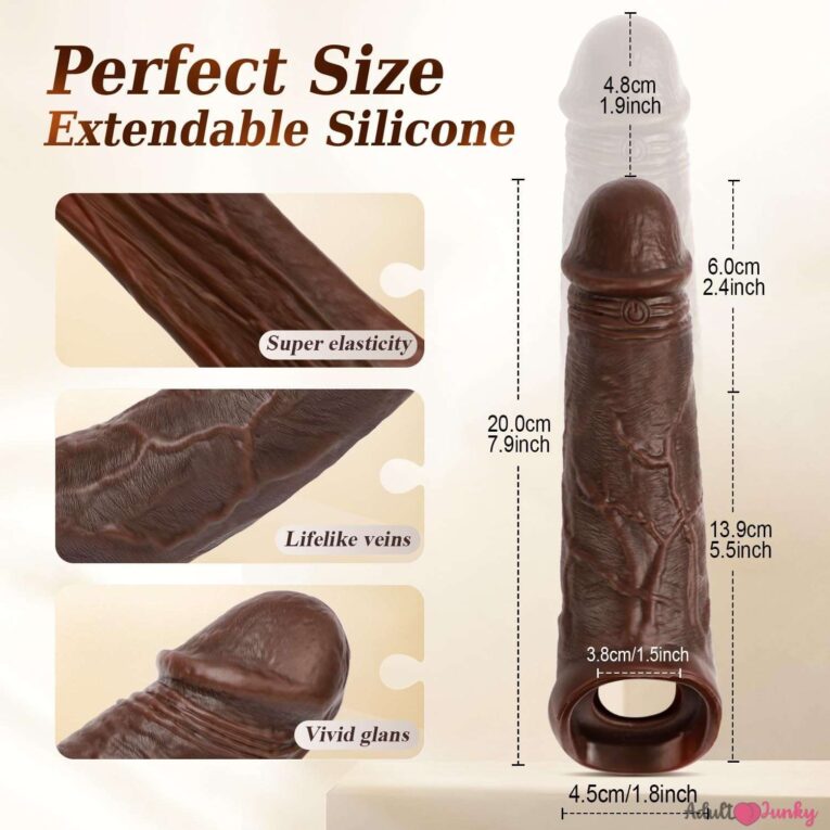 8 Inches Wireless Peni sleeve With Remote control sex toy inida