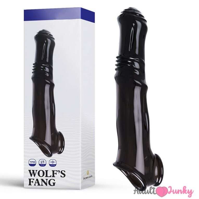 Horse Penis Extender Sleeve For Men Black