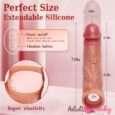 wireless Remote Control Vibrating Liquid Silicone Penis sleeve