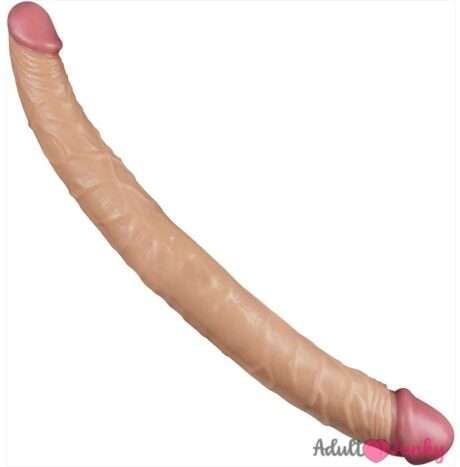 King Size Double Head Artificial Silicone Penis Dildo For Couple-17 Inches