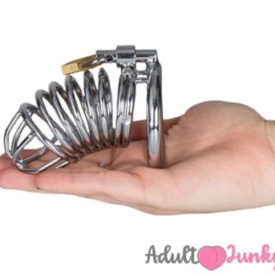 Spiral Stainless Steel Chastity Cage Device For Men