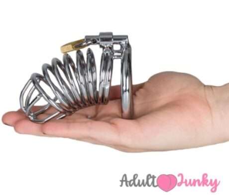 Spiral Stainless Steel Chastity Cage Device For Men