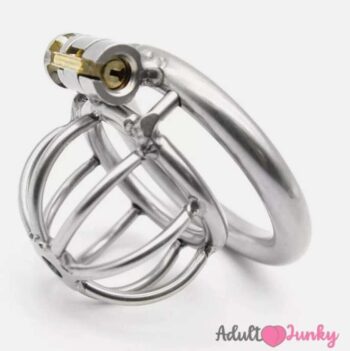 Romi Stainless Silver Male Tease Cock Cage Chastity Device Penis Exercise for Men  (1.57 inch)