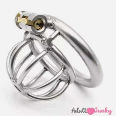 Romi Stainless Silver Male Tease Cock Cage Chastity Device Penis Exercise for Men  (1.57 inch)