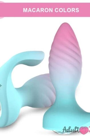 Dual Motors Diamond Anal Plug Remote Control Anal Plug Vibrator For Couple