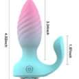 Dual Motors Diamond Anal Plug Remote Control Anal Plug Vibrator For Couple
