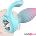 Dual Motors Diamond Anal Plug Remote Control Anal Plug Vibrator For Couple